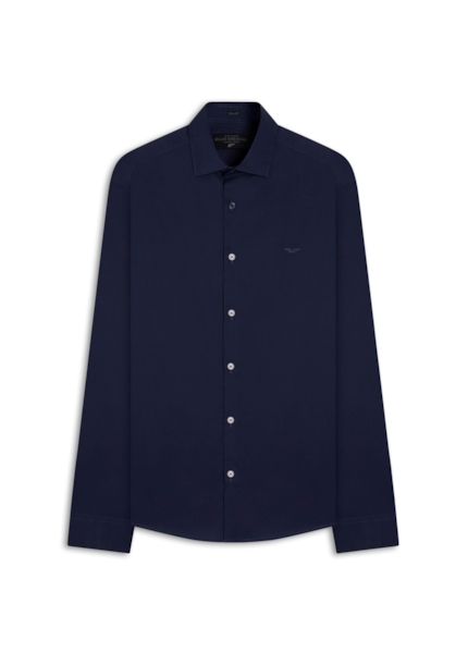 Camisa Tech Blend Nylon Slim New Italian Dark Navy
