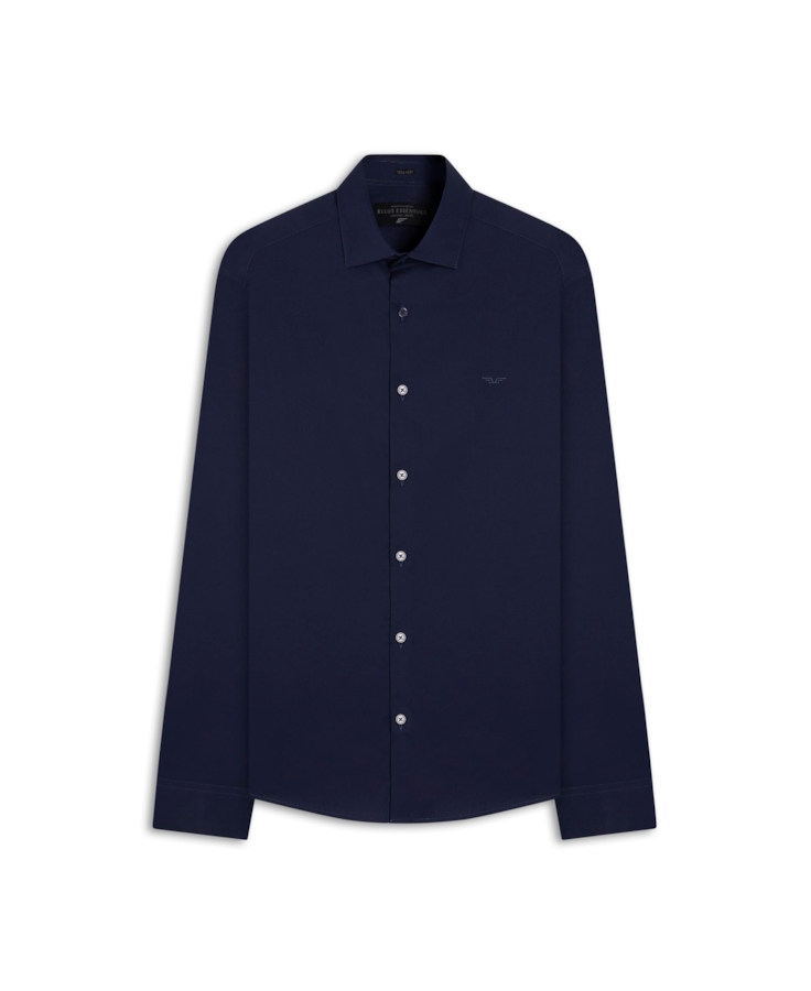Camisa Tech Blend Nylon Slim New Italian Dark Navy