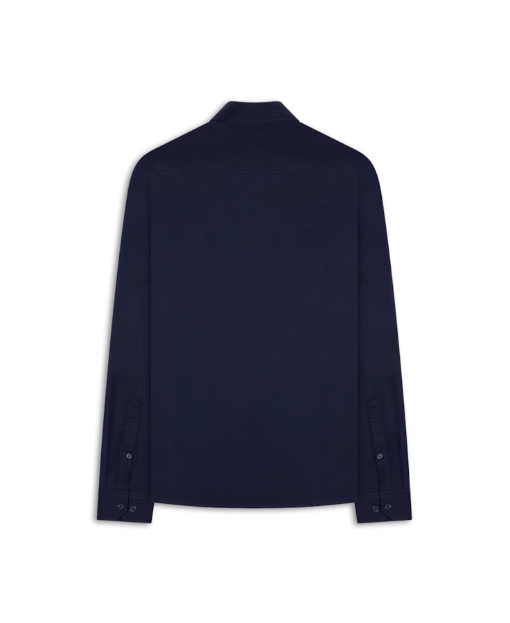 Camisa Tech Blend Nylon Slim New Italian Dark Navy