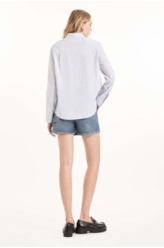 Camisa Tech Blend Oslo Relaxed Azul Seco