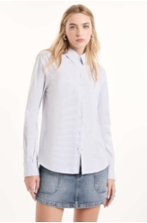 Camisa Tech Blend Oslo Relaxed Azul Seco