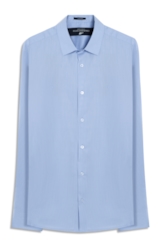 Camisa Tech Blend Santa Monica Slim Azul Claro