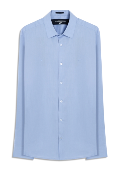 Camisa Tech Blend Santa Monica Slim Azul Claro