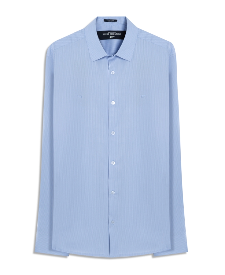 Camisa Tech Blend Santa Monica Slim Azul Claro