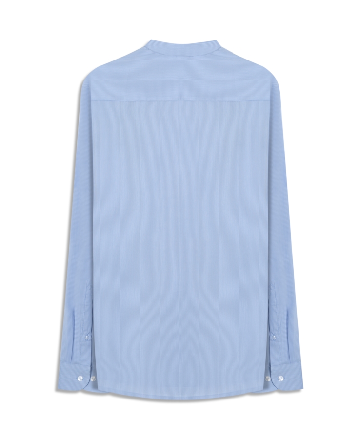 Camisa Tech Blend Santa Monica Slim Azul Claro