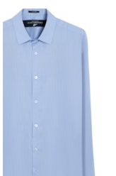Camisa Tech Blend Santa Monica Slim Azul Claro