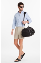 Camisa Tech Blend Santa Rosa Slim Xangai Azul Claro