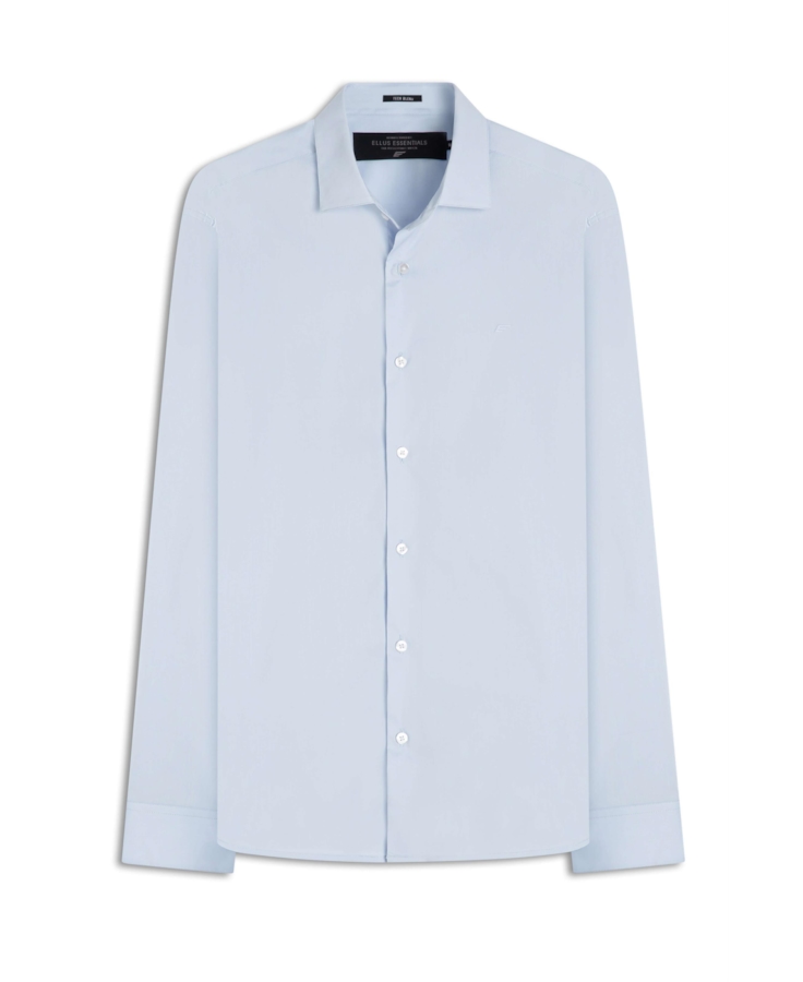 Camisa Tech Blend Slim Azul Claro