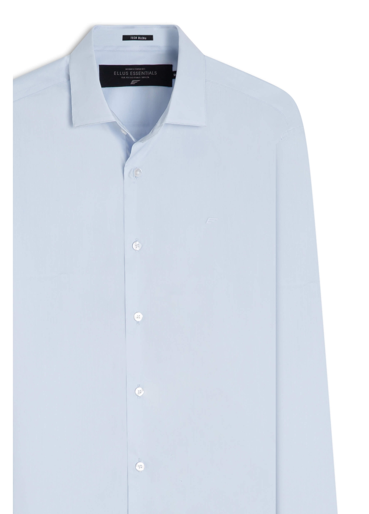 Camisa Tech Blend Slim Azul Claro