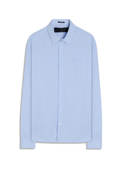 Camisa Tech Dry Slim Xangai Ml Azul Claro
