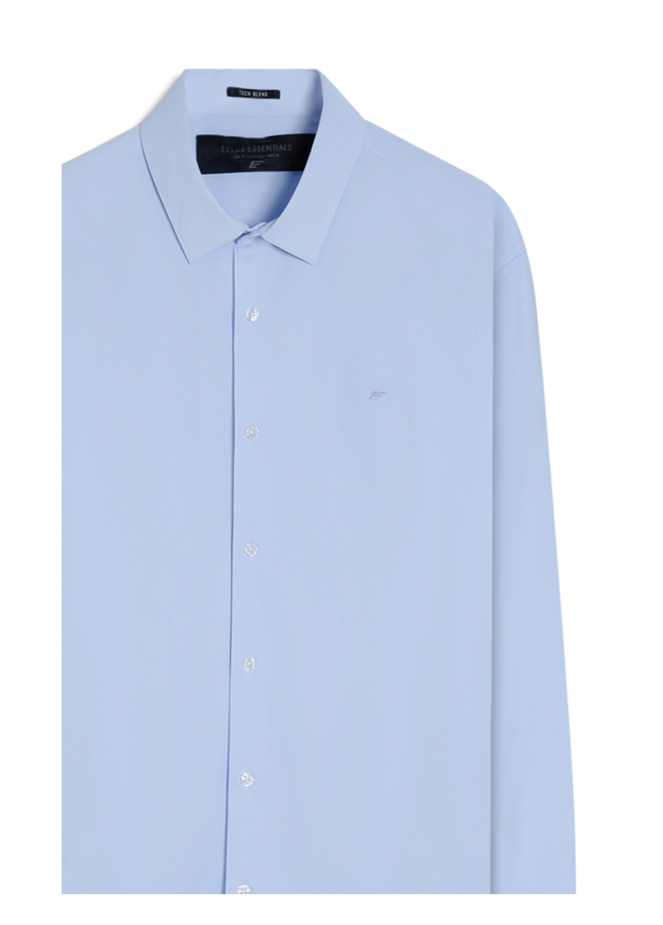 Camisa Tech Dry Slim Xangai Ml Azul Claro