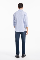 Camisa Tech Estolcomo Slim Xang Azul Claro