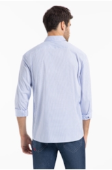 Camisa Tech Estolcomo Slim Xang Azul Claro
