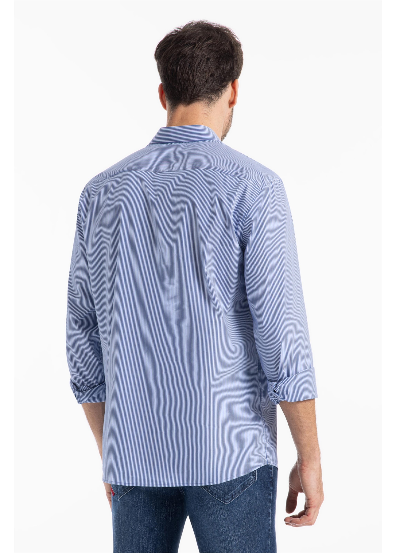 Camisa Tech Helsinque Slim Xangai Azul Bic