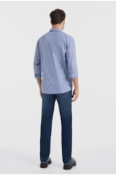 Camisa Tech Helsinque Slim Xangai Azul Bic