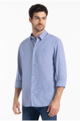 Camisa Tech Helsinque Slim Xangai Azul Bic