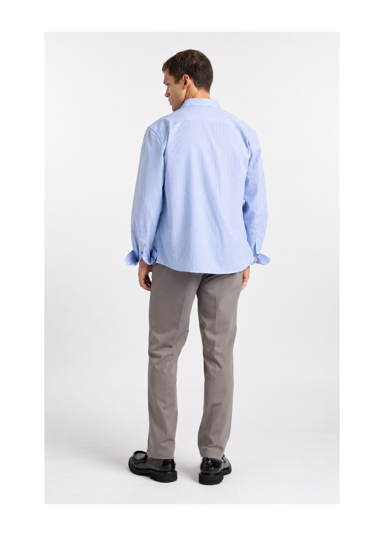 Camisa Tech Jersey Amarillo Slim Azul Claro