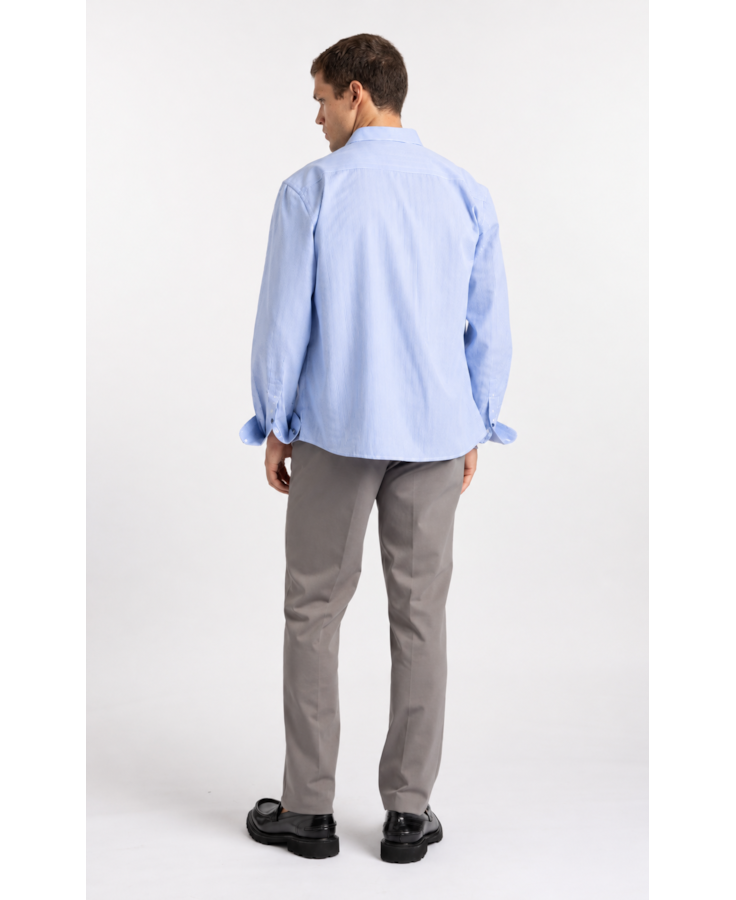Camisa Tech Jersey Amarillo Slim Azul Claro