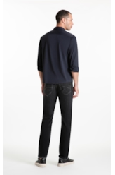 Camisa Tech Jersey Squares Slim Xangai Ml Dark Navy