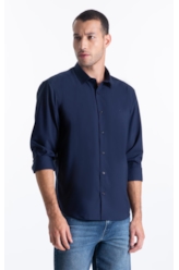 Camisa Tech Modal Slim Xangai Dark Navy