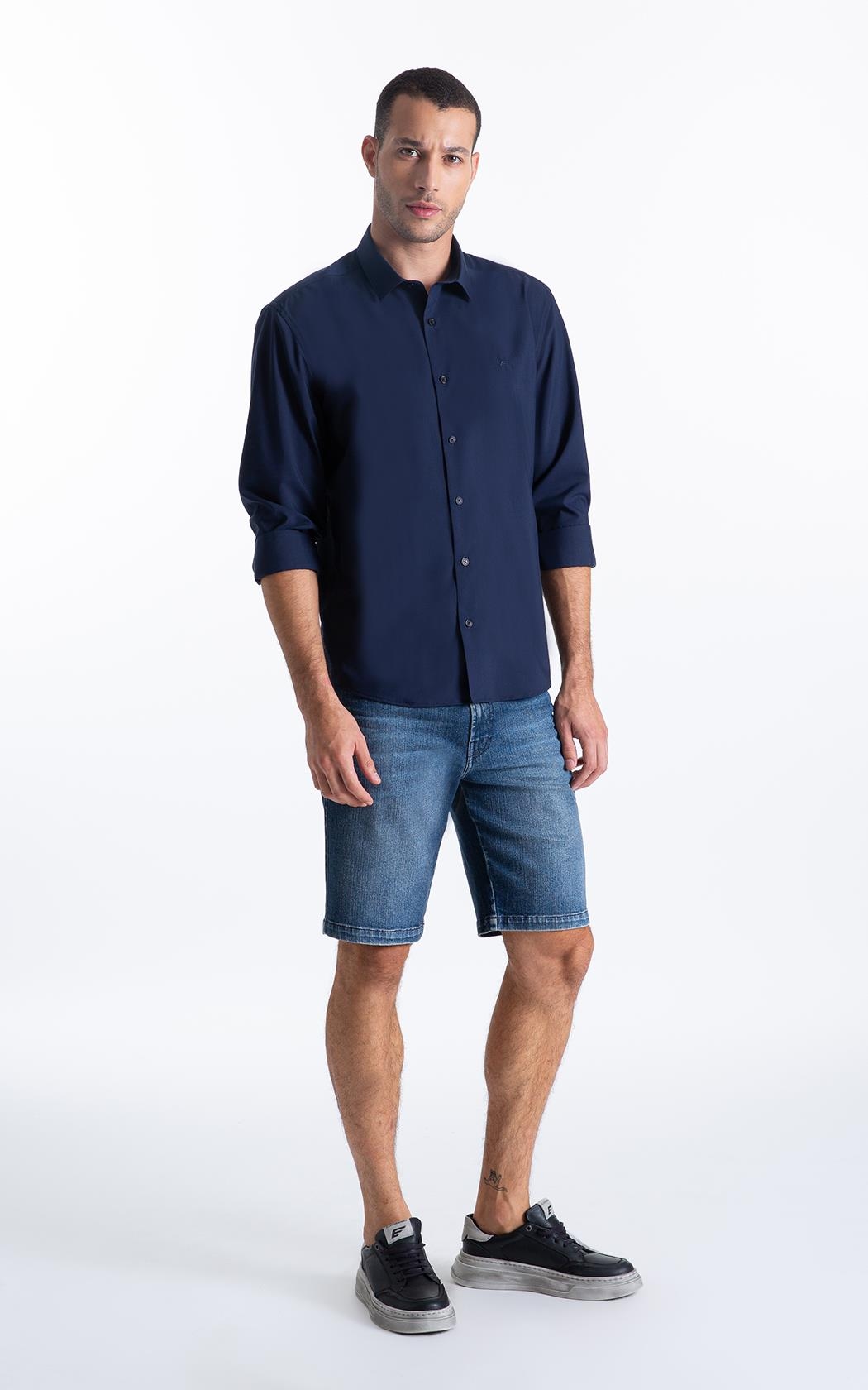 Camisa Tech Action Dark Navy