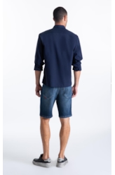Camisa Tech Modal Slim Xangai Dark Navy