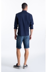 Camisa Tech Modal Slim Xangai Dark Navy