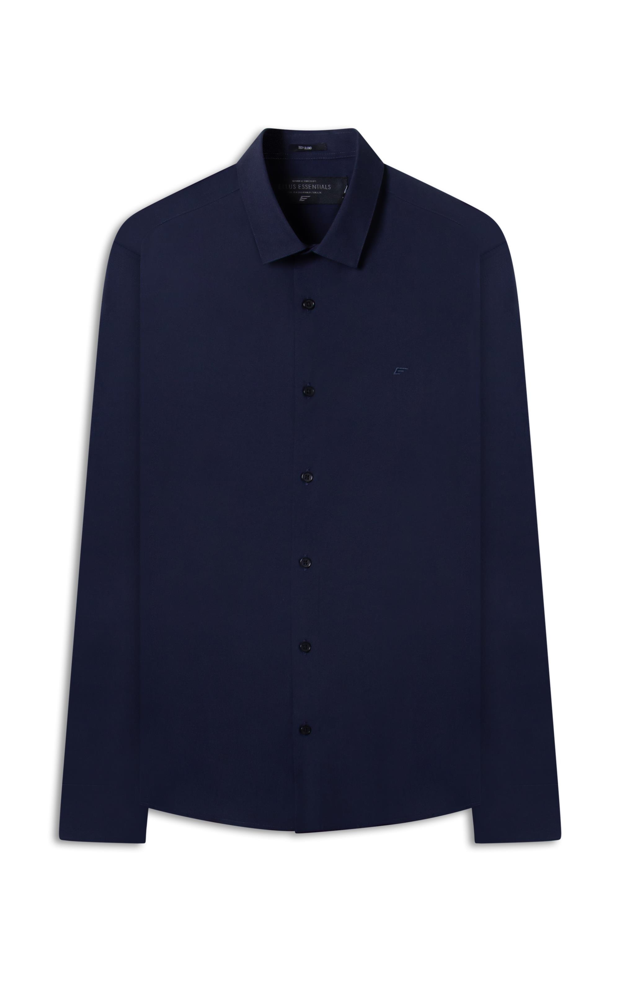Camisa Tech Modal Slim Xangai Dark Navy
