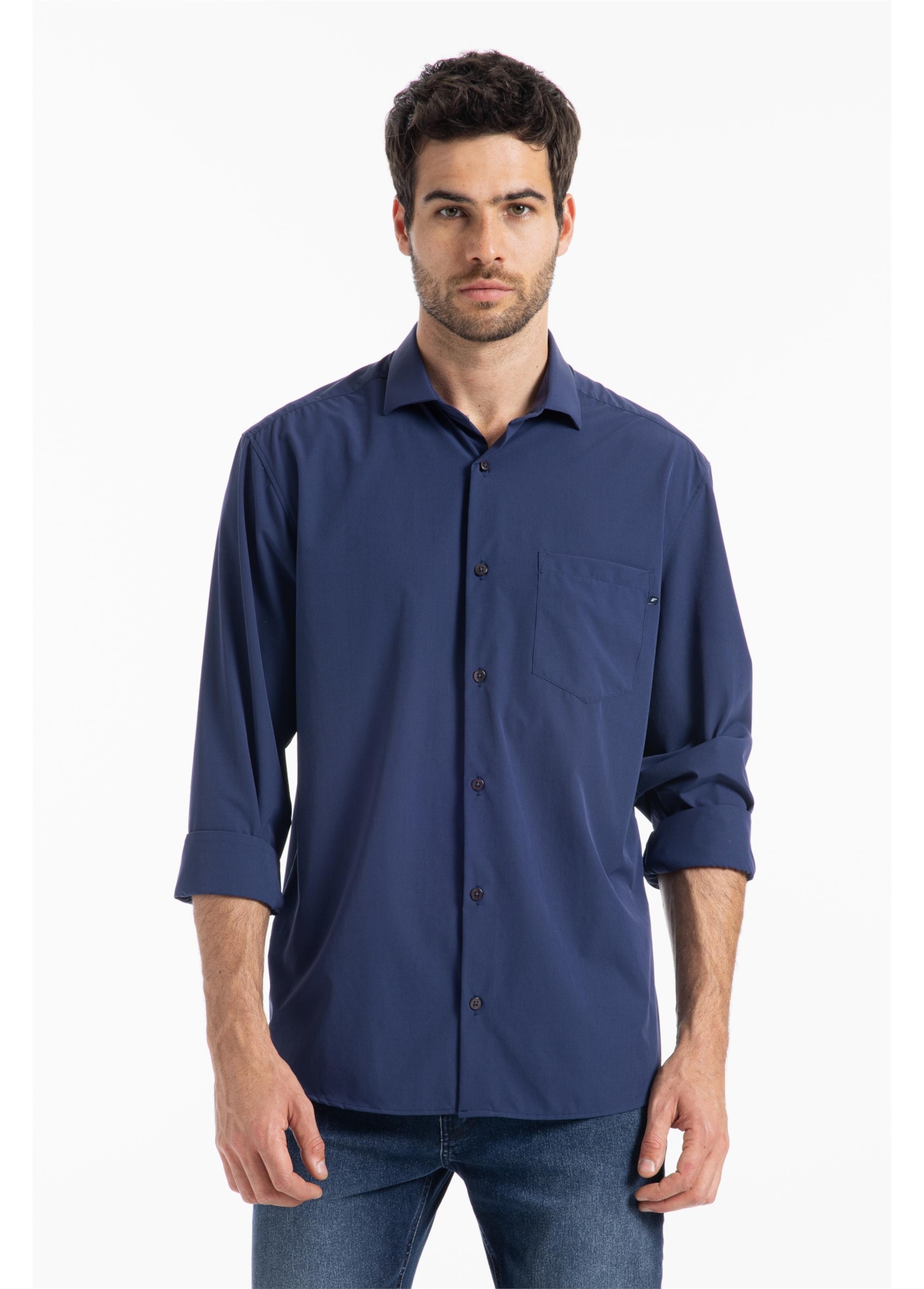 Camisa Tech Nylon New Italian Marinho