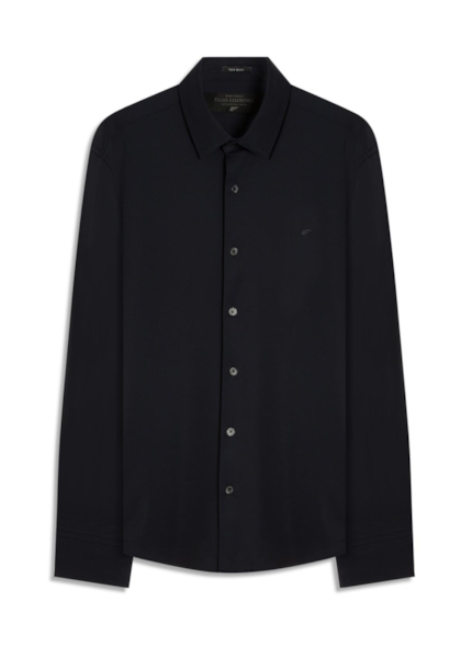 Camisa Tech Piquet Slim Xangai Dark Navy