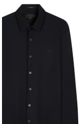 Camisa Tech Piquet Slim Xangai Dark Navy