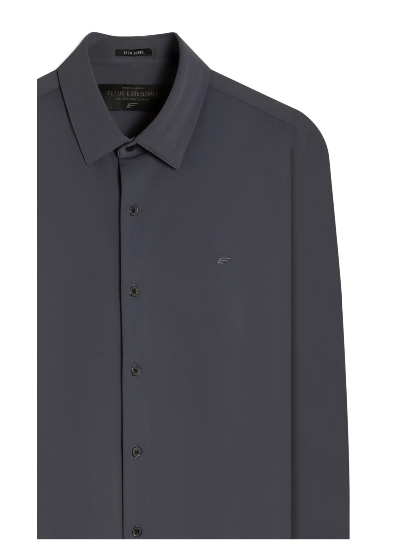 Camisa Tech Piquet Slim Xangai Grafite