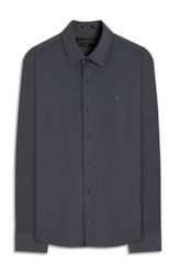Camisa Tech Piquet Slim Xangai Grafite