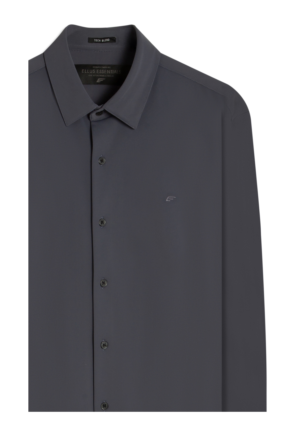 Camisa Tech Piquet Slim Xangai Grafite