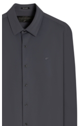 Camisa Tech Piquet Slim Xangai Grafite