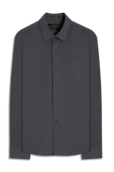 Camisa Tech Piquet Slim Xangai Grafite