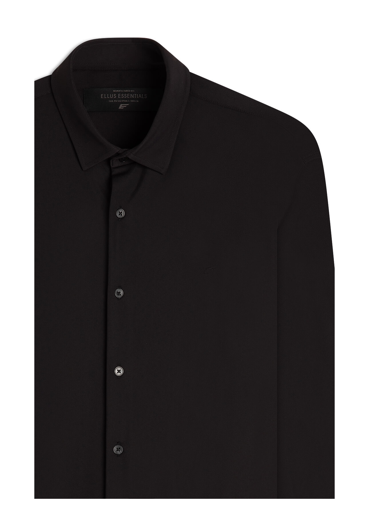 Camisa Tech Piquet Slim Xangai Preto