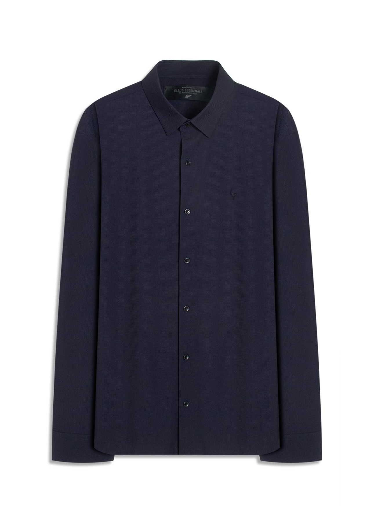 Camisa Tech Texture Slim Dark Navy