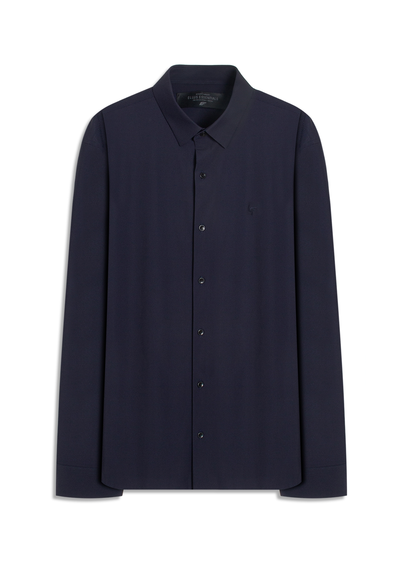Camisa Tech Texture Slim Dark Navy