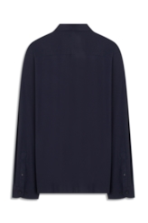 Camisa Tech Texture Slim Dark Navy