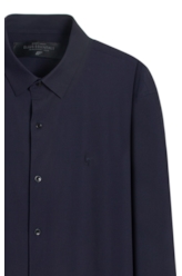 Camisa Tech Texture Slim Dark Navy