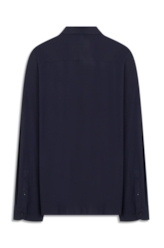 Camisa Tech Texture Slim Dark Navy