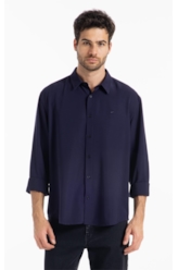 Camisa Tech Twill Classic Xangai Dark Navy