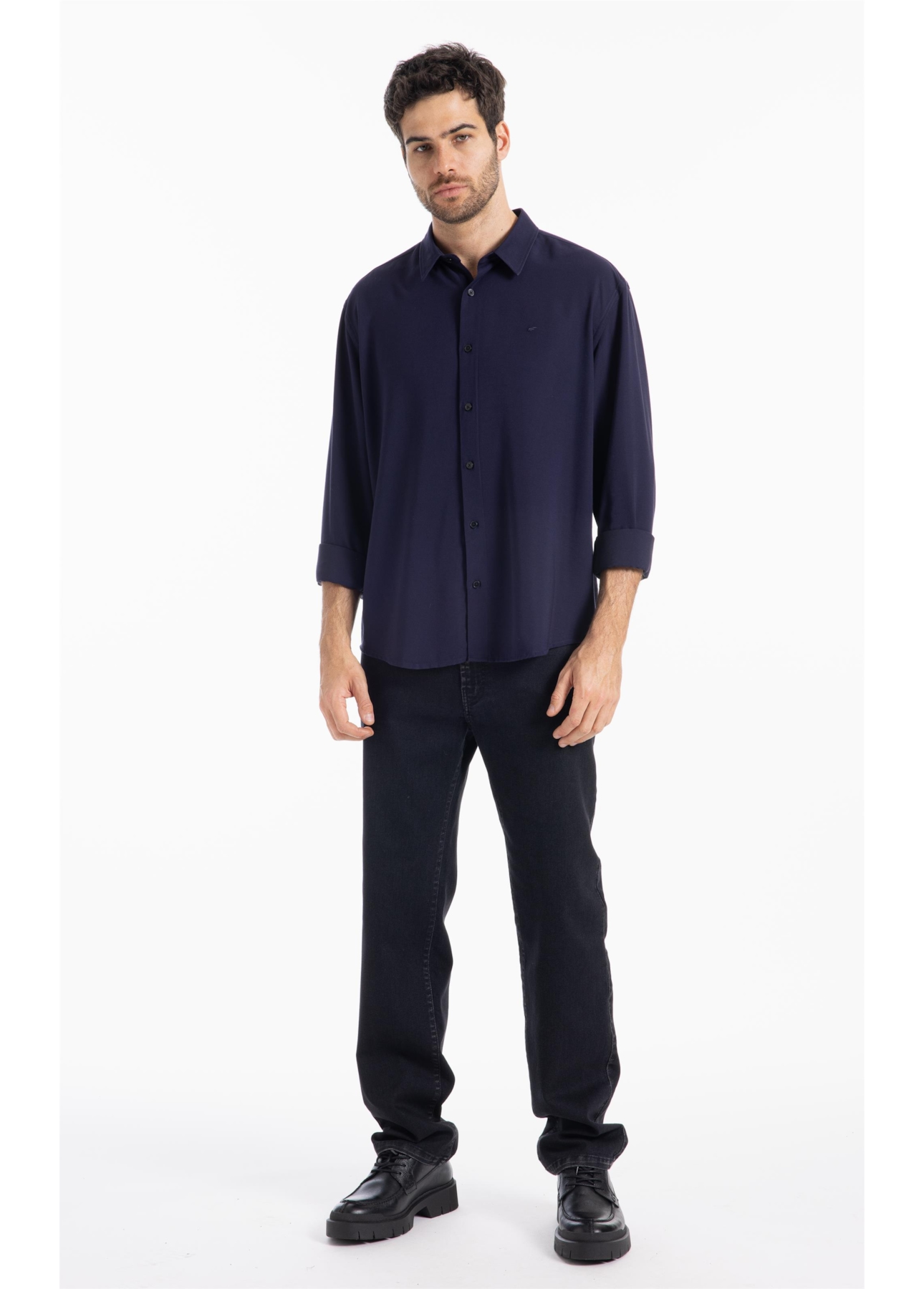 Camisa Tech Twill Classic Xangai Dark Navy