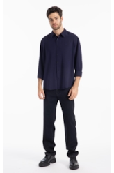 Camisa Tech Twill Classic Xangai Dark Navy