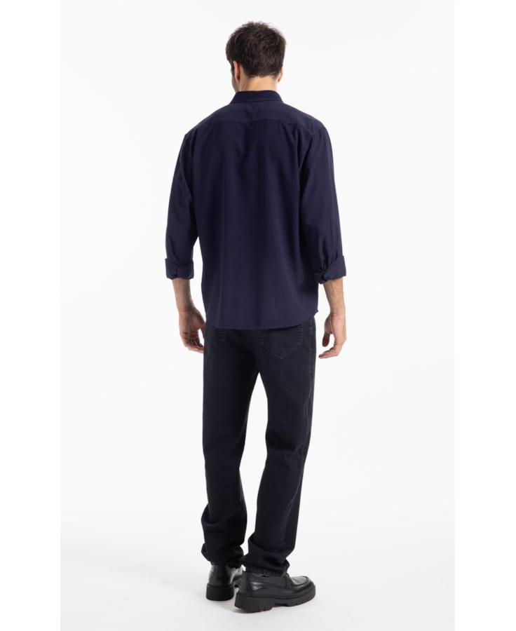 Camisa Tech Twill Classic Xangai Dark Navy