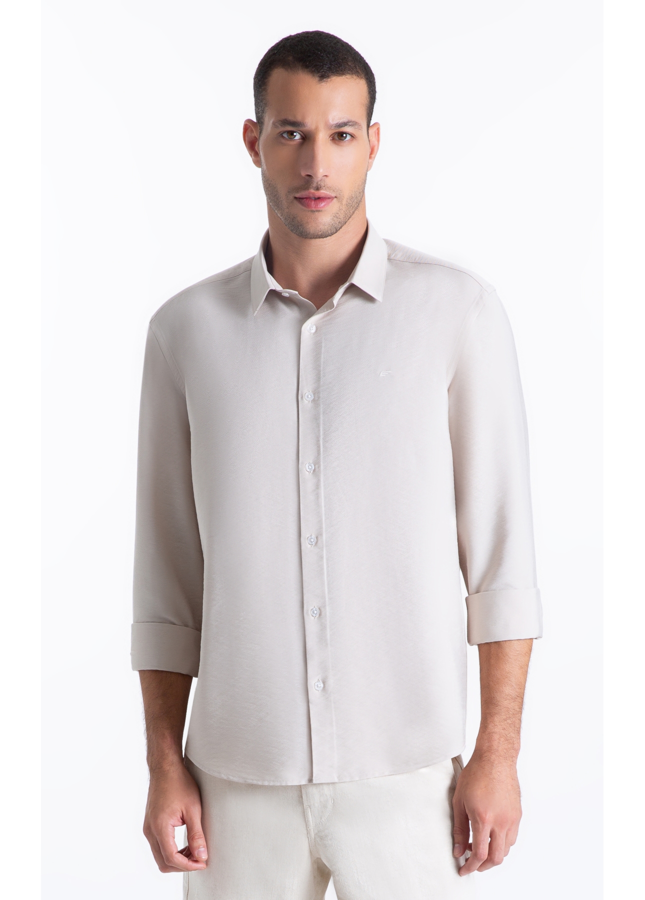 Camisa Tech Twill Xangai Areia