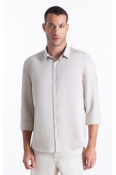 Camisa Tech Twill Xangai Areia
