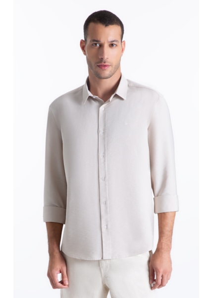Camisa Tech Twill Xangai Areia