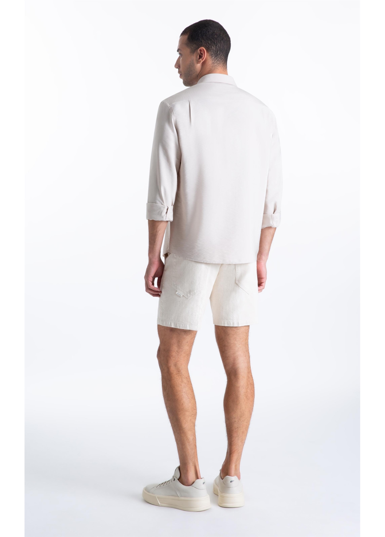 Camisa Tech Twill Xangai Areia